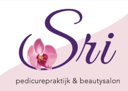 sri pedicure beauty logo ontwerp en concept