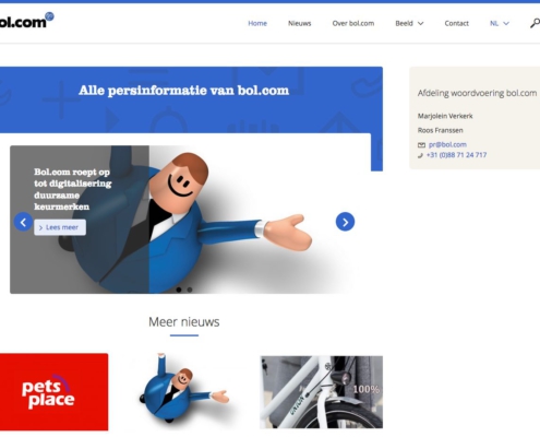 wordpress website webdesign voor pers.bol.com