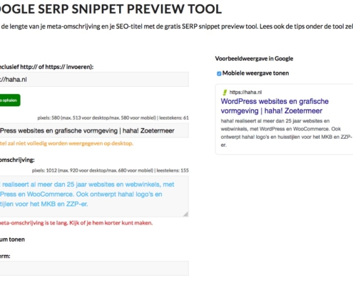 google-serp-snippet-preview-tool-mobiel-wordpress-plugin-op-maat