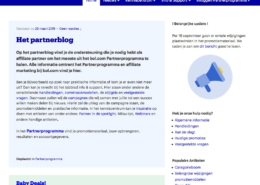 partnerblog.bol.com desktop weergave homepage