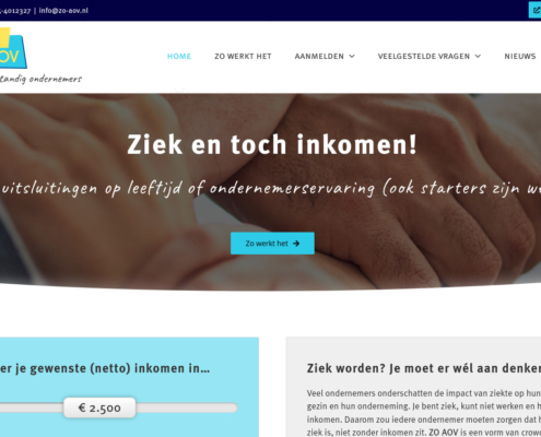 ZO AOV wordpress webdesign homepage