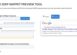 google-SERP snippet preview tool-2023