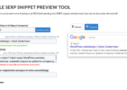 google-SERP snippet preview tool-2023