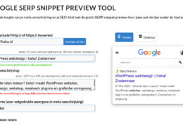 google-SERP snippet preview tool-2023